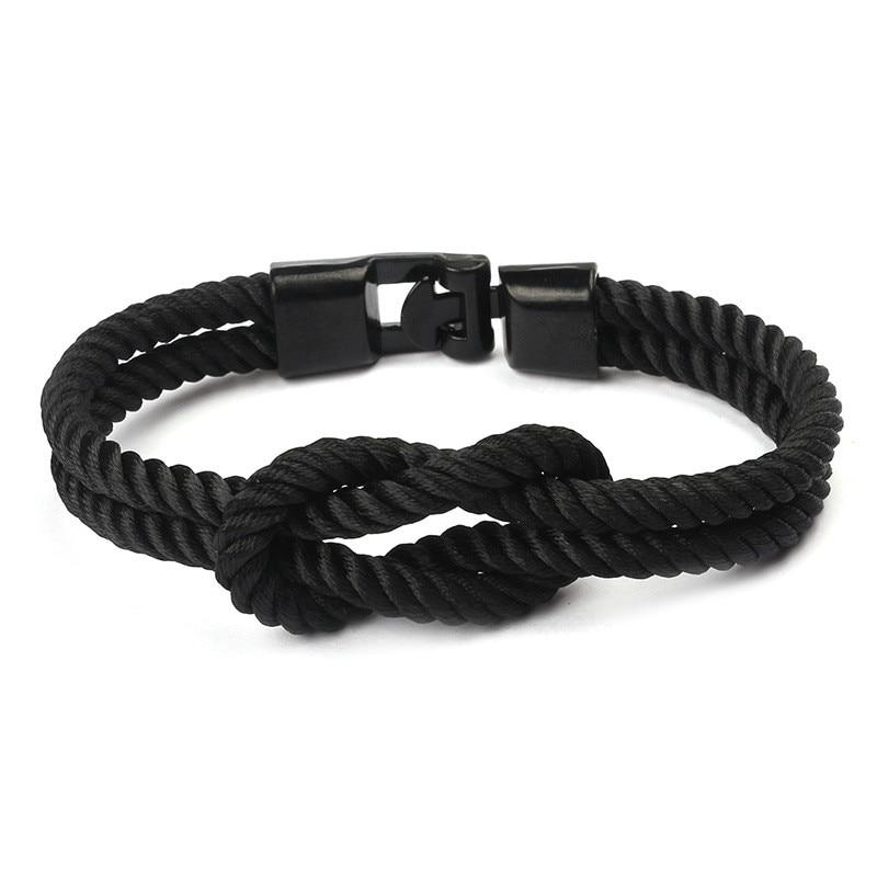 Modern Elegant Multi-Layer Concentric New Knot Braided Nylon Rope Men Anchor Amazing Bracelet Charm Couple Bracelets For Women Navy Jewelry Friendship