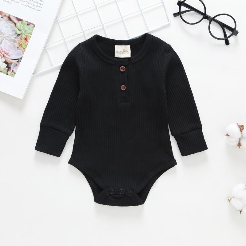 Luxury Mdoern Baby Girl Bodysuits Romper For Children Jumpsuit Unisex Ribbed Outfit Jumpsuit For Kids