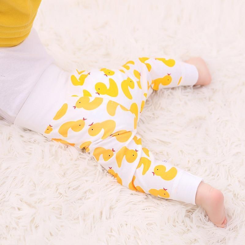 Newborn Baby Pants Girl Boy High waist Leggings Cotton Clothes Toddler Trousers Clothing Infant Kids