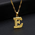 Modern NEW Luxury Shiny Tiny Gold Initial Letter Necklace For Women and Man In Jewelry Hip Hop Retro Design