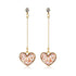 New Korean Heart Statement Drop Earrings  For Women In Fashion Vintage Geometric Acrylic Dangle Hanging Earring Jewelry Style