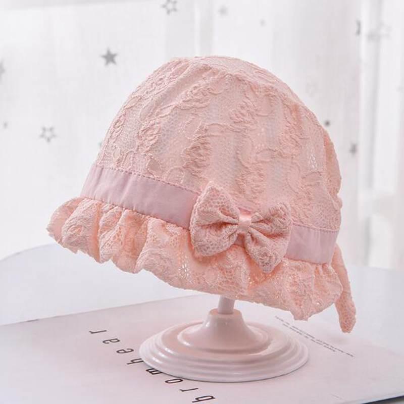 Retro Vintage Newborn Baby Cotton Baby Girl Hat Cap Princess Infant Toddler Baby Bonnet Girls Summer Sun Hat For Girls