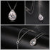 Modern Water Drop Cubic Zirconia Elegant Wedding Jewelry Sets Inlay Luxury Amazing Crystal Bridal Jewelry Set