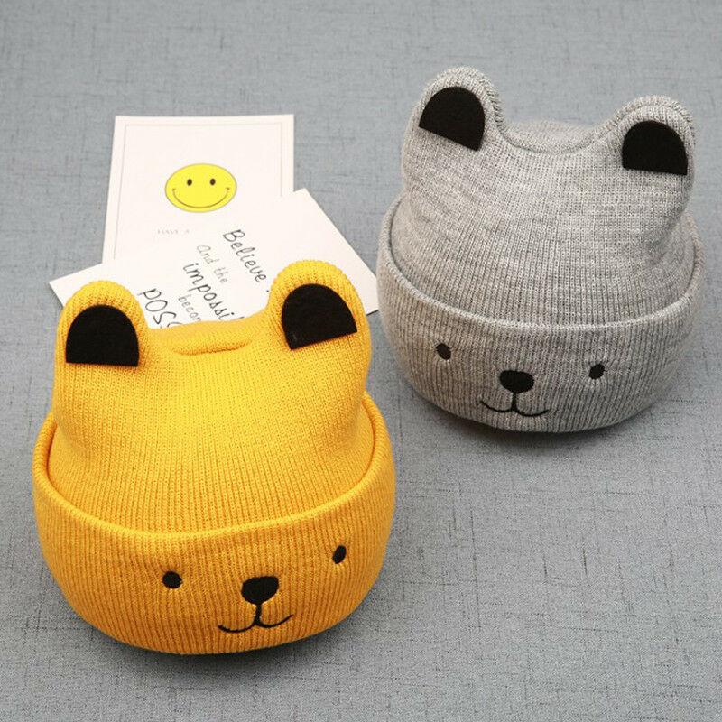 Modern New Baby 3D Cartoon Hat Spring Autumn Baby Hat for Boys and Girls Knitted Cap In Modern Cat Style For Baby