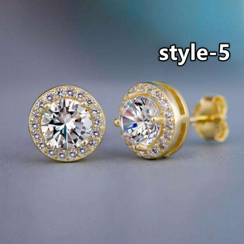 Geometric Elegant Women Quality Stud Earrings Luxury Cubic Zircon Wedding Party Daily Wearable Fashion Jewelry