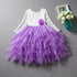 Ballet Luxury Modern Summer Baby Girl Outfit Christening Newborn Gown for Children Kids Dress