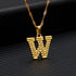 Modern NEW Luxury Shiny Tiny Gold Initial Letter Necklace For Women and Man In Jewelry Hip Hop Retro Design