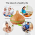 New 550ml Wood Essential Oil Diffuser Ultrasonic USB Air Humidifier with 7 Color LED Lights Remote Control Office Home Diffuser for Office, Home, Bedroom, Living Room, Study, Yoga, Spa; White Wood Grain with Multiple Lighting Options