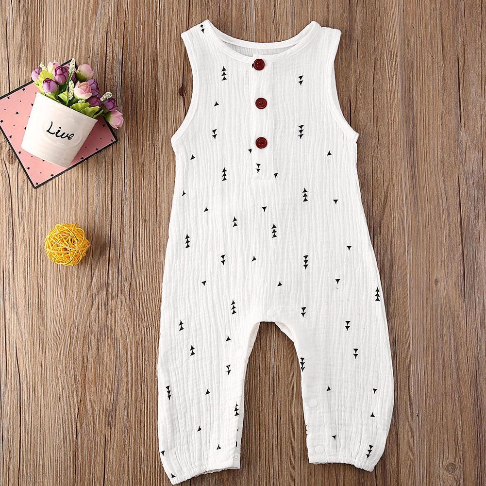 Baby Romper Sleeveless Newborn Baby Girl Boy Clothes Cactus Print Romper Jumpsuit Soft Baby Outfit One Piece Jumpsuit Pajamas