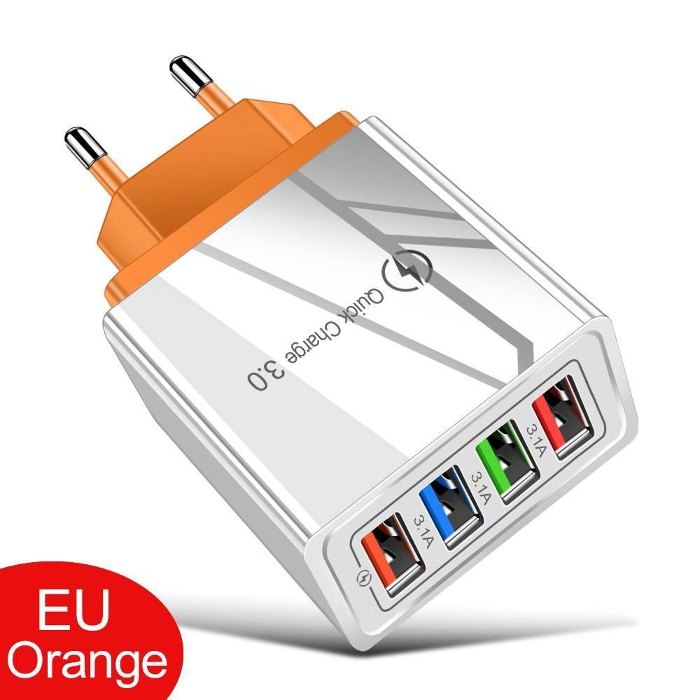 EU/US Plug USB Charger Quick Charge 3.0 For Phone Adapter Tablet Portable Wall Mobile Charger Fast Charging