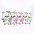 Silicone Bear Baby Teethers Silicone Beads Baby Pacifier Clips Teething Toys Clip Nipple Clasps For Baby Boys And Girls