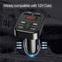 Fast USB Car Charger Bluetooth 5.0 FM Transmitter Modulator Handsfree Car Kit 3.1A Fast Phone Charger Audio MP3 Player