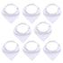 8PCS/SET Pack Baby Bandana Organic Absorbent Soft Cotton Drool Bibsfor Teething And Feeding Bib For Baby and Kids Feeding