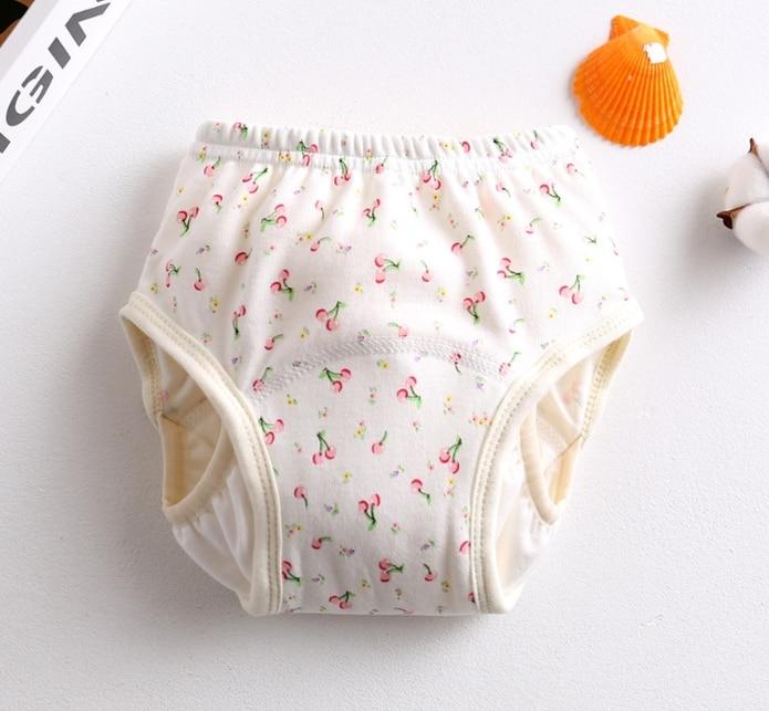 8-layer Pants Baby Diapers Reusable Training Pants Washable Cloth Diapers Waterproof Pants Nappies  With Leak-proof Side