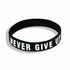 New Trend Motivation "The Road to Dreams" "Never Give Up"  Inspirational Silicone Rubber Bracelet Elastic Band  Brecelet for Women and Men In Unisex Design