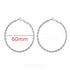 Big Circle Gold and Silver Luxury Woman 40mm 60mm 70mm 80mm Exaggerate Big Smooth Circle Hoop Earrings In Elegant Style