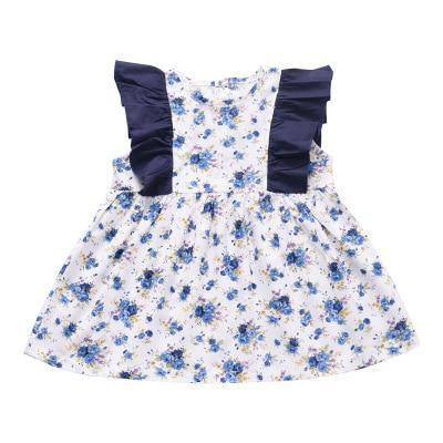 Modern colorful Floral Design Girl Princess Strapless Girls Dresses Summer Dress For Birthday And All Occasion