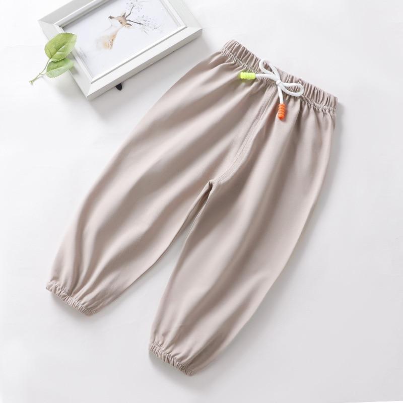 Baby Boys Thin Pants Anti Mosquito Trousers Girls Sleepwear Children Pajama Pants For Air Conditioner