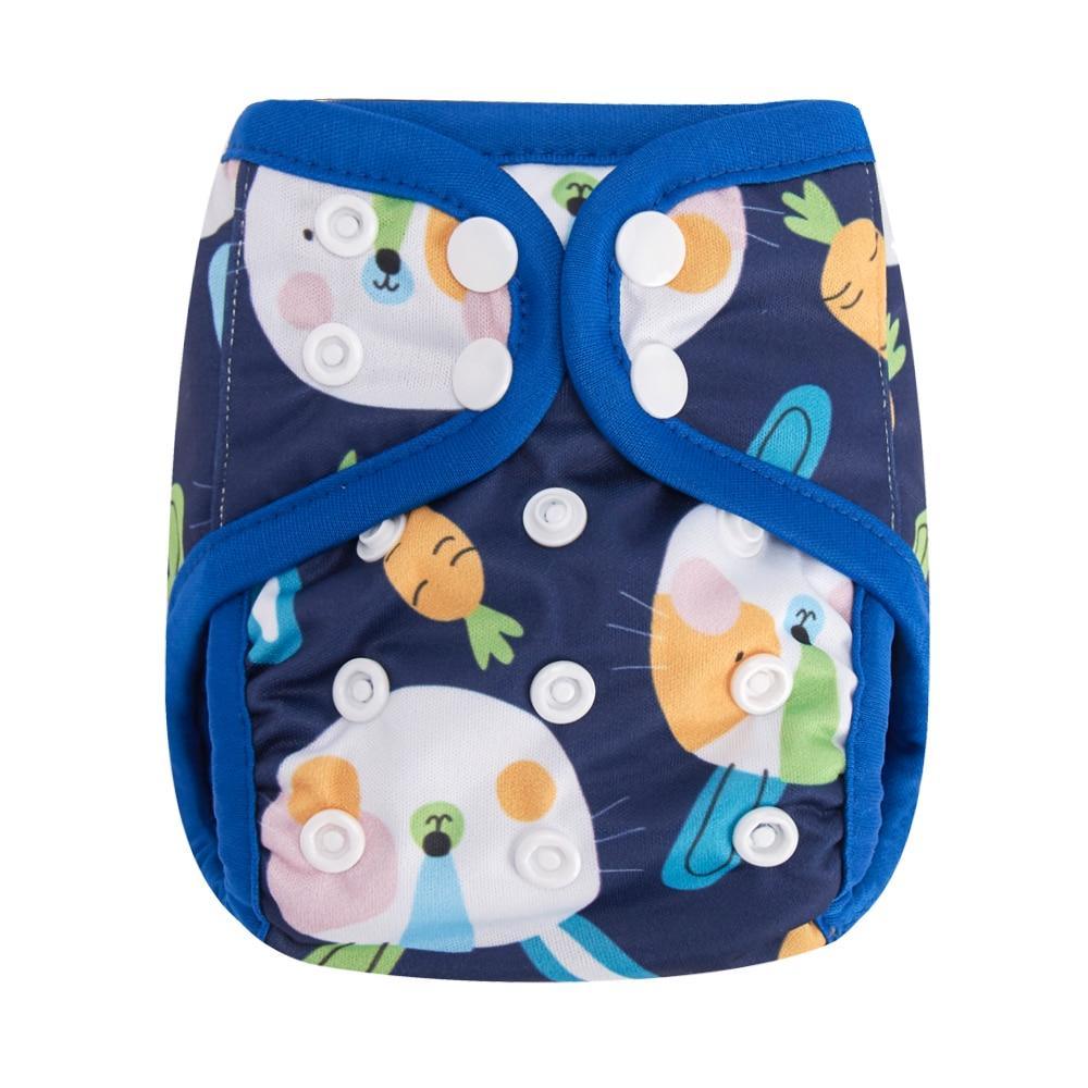 Newborn Pocket Diaper Cloth Diapers Bamboo Charcoal Inner Waterproof PUL Outer Double Gussets Nappies for Baby