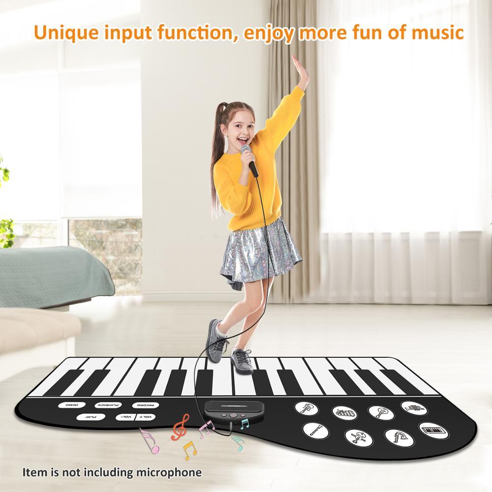 Musical Piano Instruments Toys Mat for Children Kids Music Carpets Touch Play with Sound Musical Rug Music Learning Toy For Kids