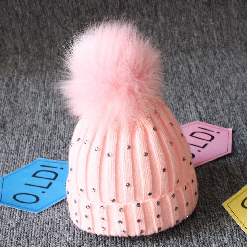 Trend Cute Newborn Baby Winter Warm Hats Infant Kids Girls Boys Knit Hat With Pompom Ball Beanie Caps For Girls