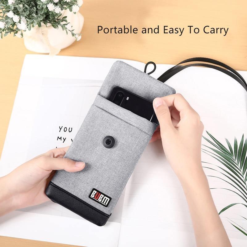 Universal Waterproof Wallet Bag Mobile Phone Shoulder Cover Case Holder Outdoor Sport Phone Pouch For Men