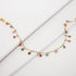 Vintage Reto Tribal Women Gold Shiny Colorful Necklace for Women With Charming Colorful Stone Chain