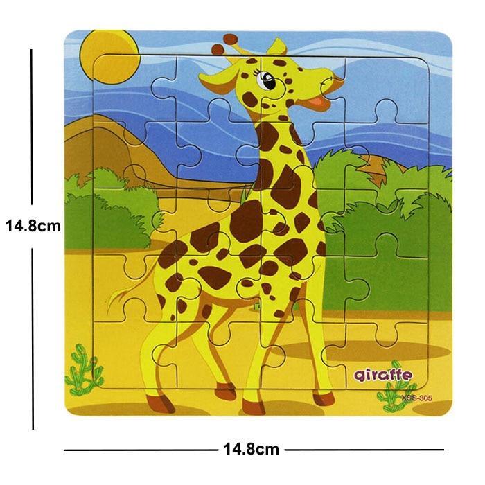 38 Style Cartoon Wooden Puzzle Children Animal/ Vehicle Toy For  2-6 Year Baby Early Educational Toys for Kids