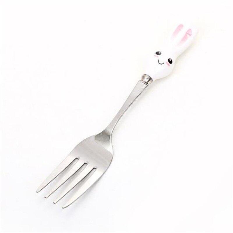 Baby Gadgets Tableware Set Children Utensil Stainless Steel Toddler Dinnerware Cutlery Cartoon Infant Food Feeding Spoon and Fork