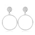 Modern Korean Statement Elegant Black Acrylic Drop Earrings for Women New Fashion Jewelry Luxury Vintage Epic Geometric Gold Asymmetric Earringa