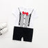 Luxury Baby Rompers Summer Style Baby Boy Girl Clothing Newborn Infant Short Sleeve Clothes Suit For Boys 1st Birthday