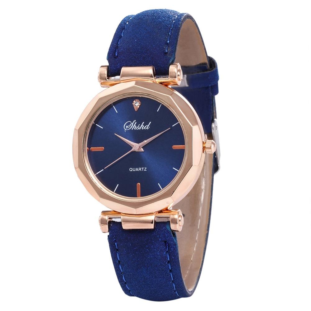 Women Watch Rhinestone Fashion Exquisite Women Leather Casual Watch Luxury Analog Quartz Crystal Wristwatch Bracelet Watch For Women and Girls