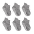 6 Pairs Cotton Baby 's Non-slip Boat Low Cut Floor Socks With Rubber Grips For Boys & Girls Sock