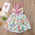 Luxury Modern New Popular Ice cream Toddler Baby Girls Party Halter Backless Tutu Dress Sundress Summer For Girls Dress In Luxury Ice Cream Design