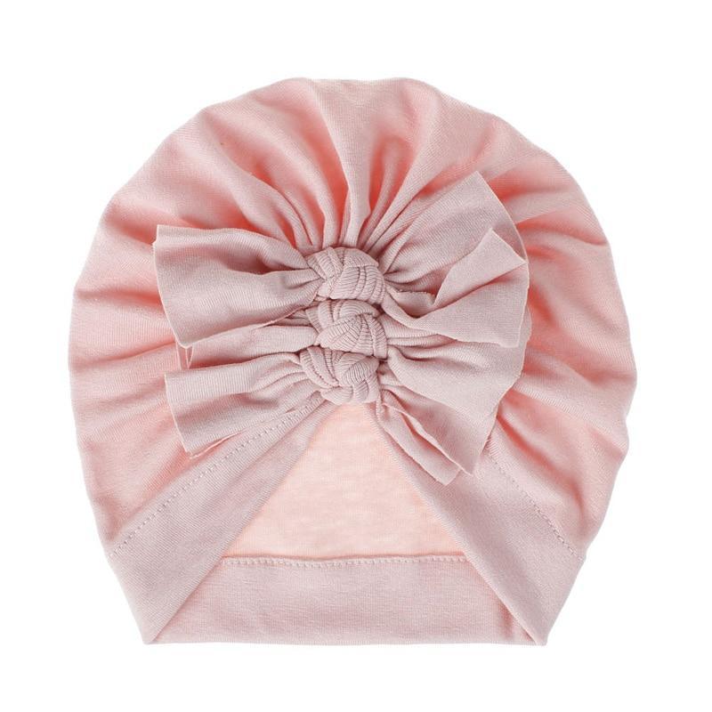 Modern Turban Baby Girls Bow Turban Hats Cotton Kids Beanie Children Hats Accessories For Girls Baby