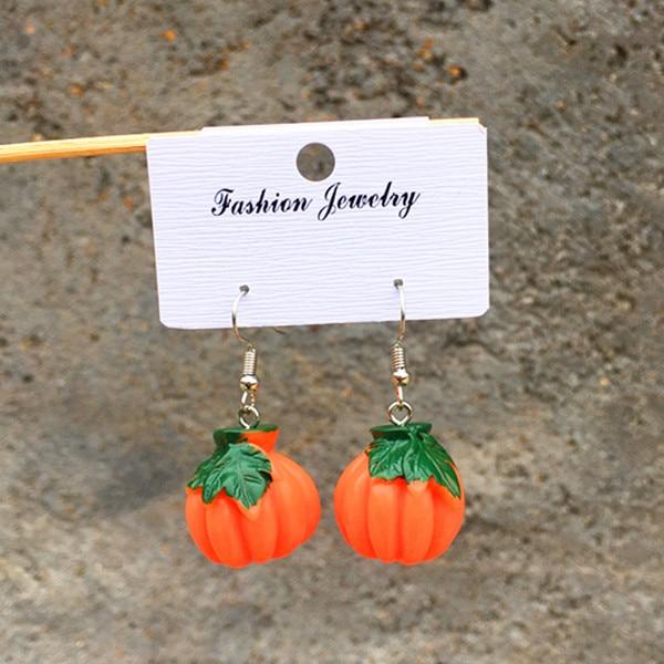 Unique Resin Stereo Lemon Orange Earrings With Long Pendant Fashion Summer Fruit Jewelry Designs For Girls And Teenagers