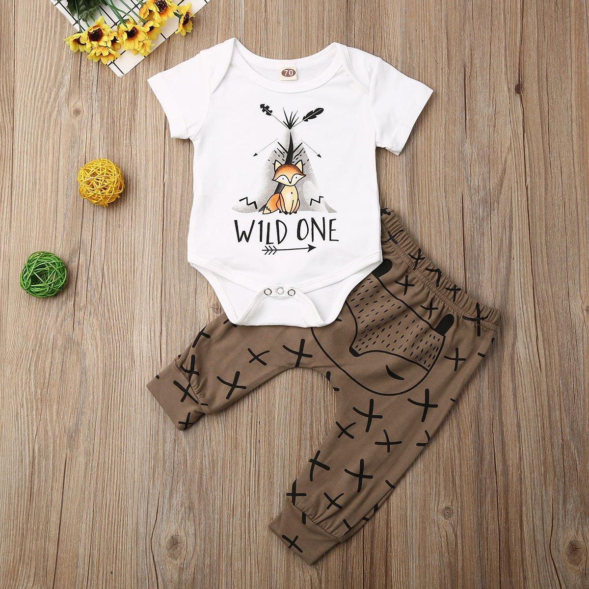 Cartoon Animals Print Short Sleeve Romper for Newborn Baby Boy/Girl Clothes In Autmn Style For Boys And Girls