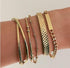 Bohemian Gold Tassel Bracelets For Women Summer Shell Clear Crystal Stone Luxury Jewelry