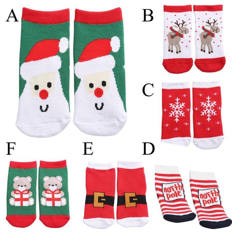 Unisex Baby Shoes Baby Boys Girls Winter Warm Santa Claus First Walkers Cute Christmas Baby Boots