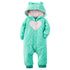 Modern Popular Fashion Newborn One Piece Fleece Hooded Jumpsuit Long Sleeved Baby Body suits Romper For Girls and Boys Kids