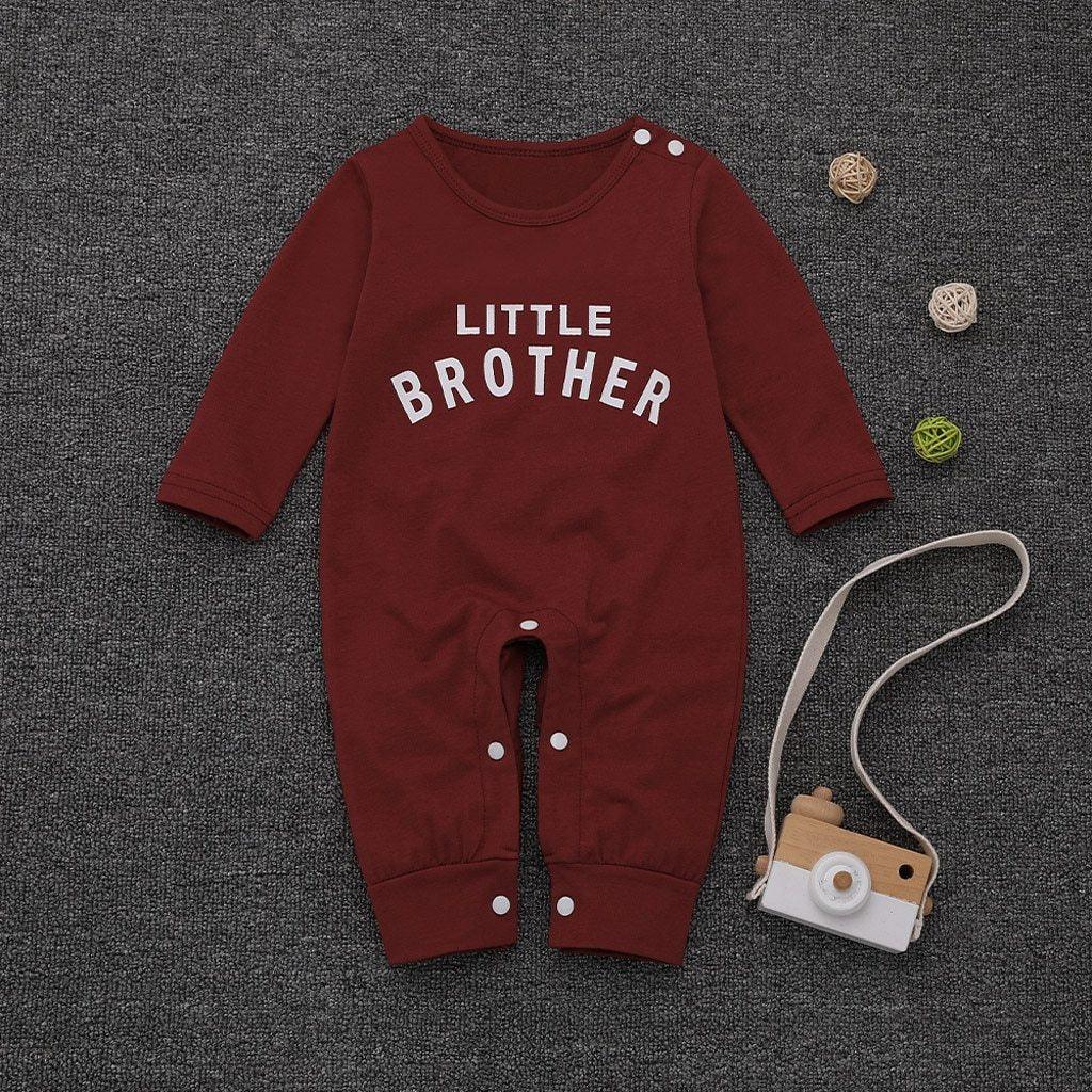 Newborn Baby Button Letter Long Sleeve Romper / jumpsuit for baby girls and boys.