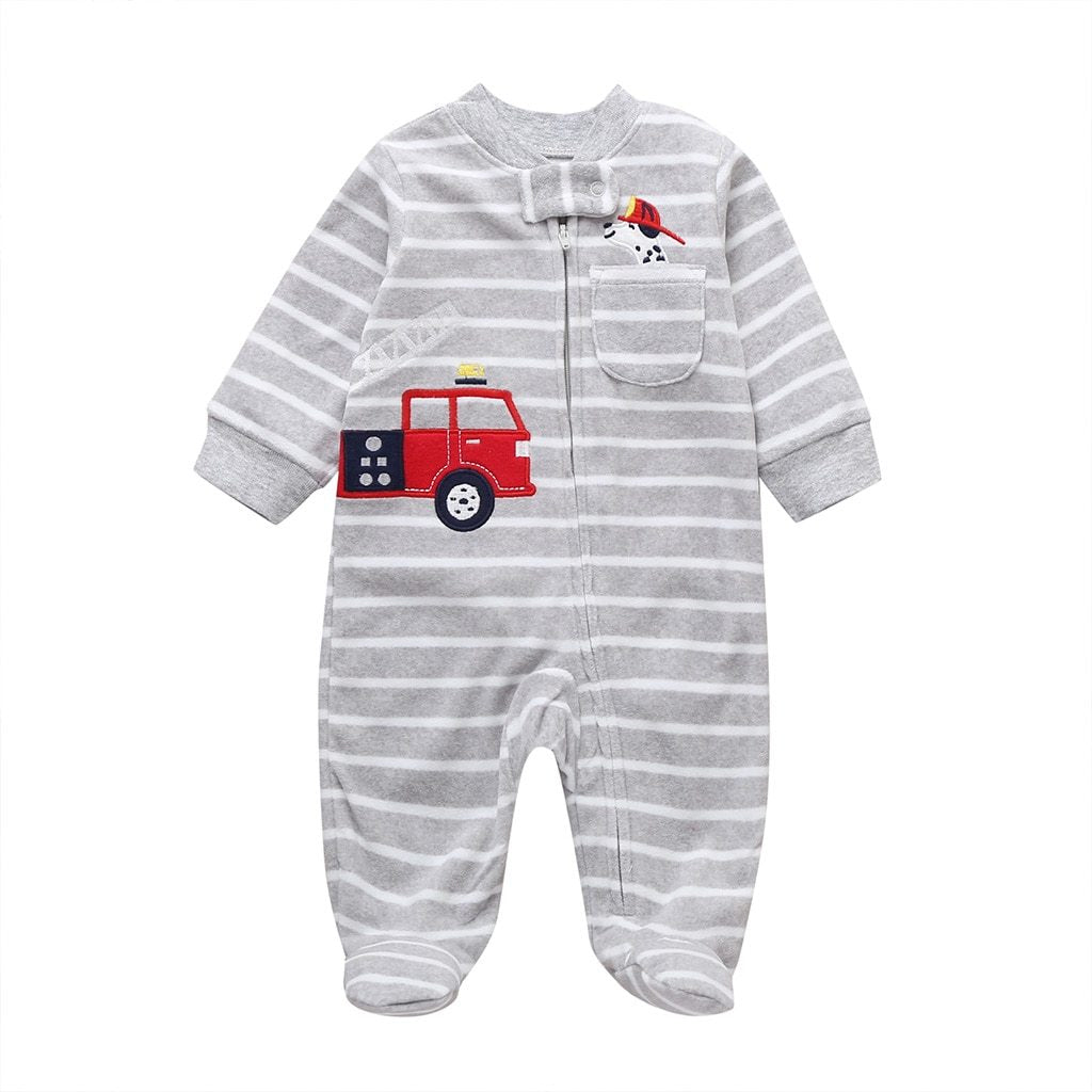 Modern Cartoon Unicorn Baby Girl Jumpsuit Footies  Romper For Newborn Boy and Girls In Trend Design