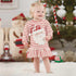 Baby Girl Dress   Winter Warm Clothes Toddler  Long Sleeve Stripe  Christmas Ruffle Dress  Unique Design