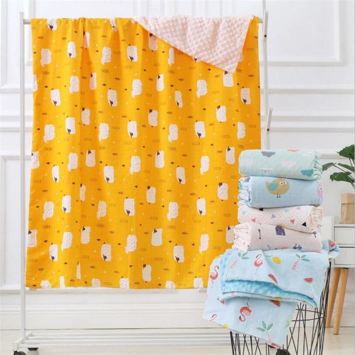 Modern Luxury Kids Blanket Baby Receiving Blanket Sleeping Bed Blanket Soft Newborn Swaddle For Kids