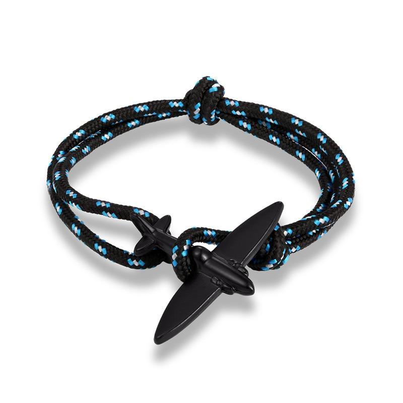 New Luxury Arrival Airplane Anchor Amazing Sport Camping Parachute Cord Survival Bracelet For Men And Women Elegant Buckle Navy Style Modern Fashion Jewelry