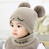 Winter Children Hat Bonnet Enfant Knitted Cute Baby Cap For Girls Boys 0-24 Months For Kids In Modern Bear Design