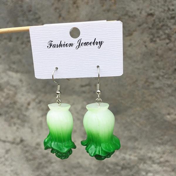 Unique Resin Stereo Lemon Orange Earrings With Long Pendant Fashion Summer Fruit Jewelry Designs For Girls And Teenagers