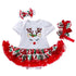 3PCS Clothes Set Romper Dress Cottons Cartoon Deer Excellent Look  Bowknot Shoes  Outfit