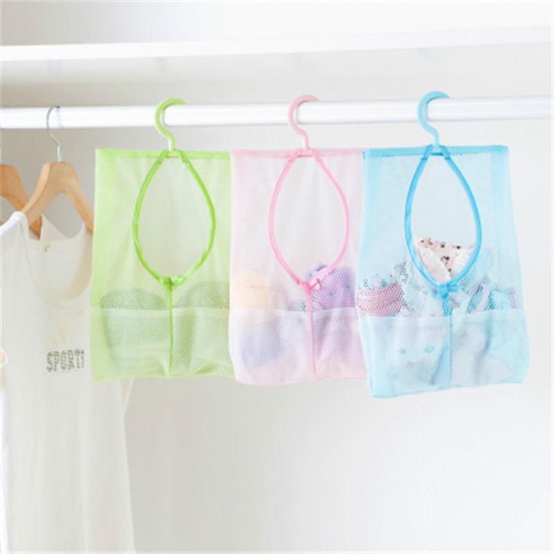 Bathroom Multifunctional Hanging Storage Mesh Bags Eco-Friendly Mesh Bath Toys Baskets For Bathroom For Storage Items