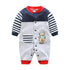 Modern Printed Jumpsuits Gentleman Autumn Long Sleeves Rompers Cotton Baby Clothes for Boys and Girls Outfits Style